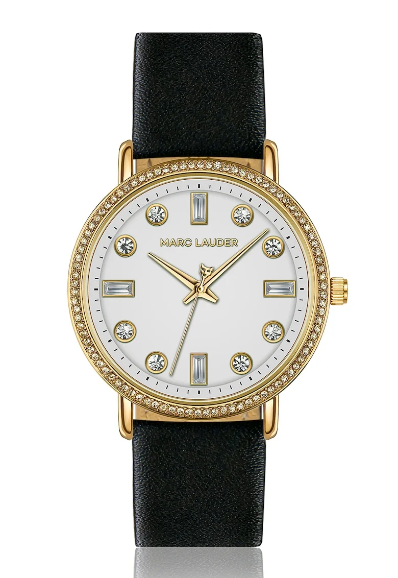 Ceas analog cu cristale, Negru