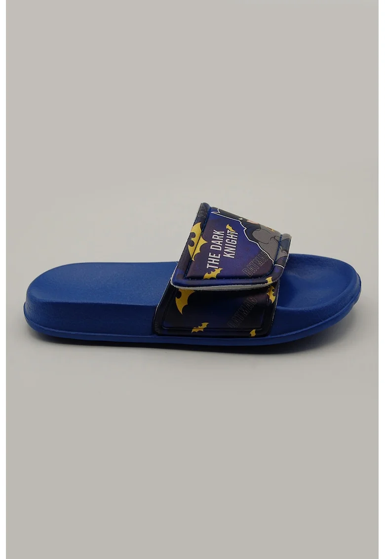 Papuci cu velcro si imprimeu Batman, Albastru royal
