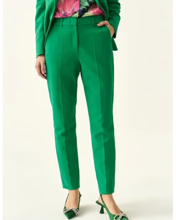 Pantaloni slim fit Jani, Verde