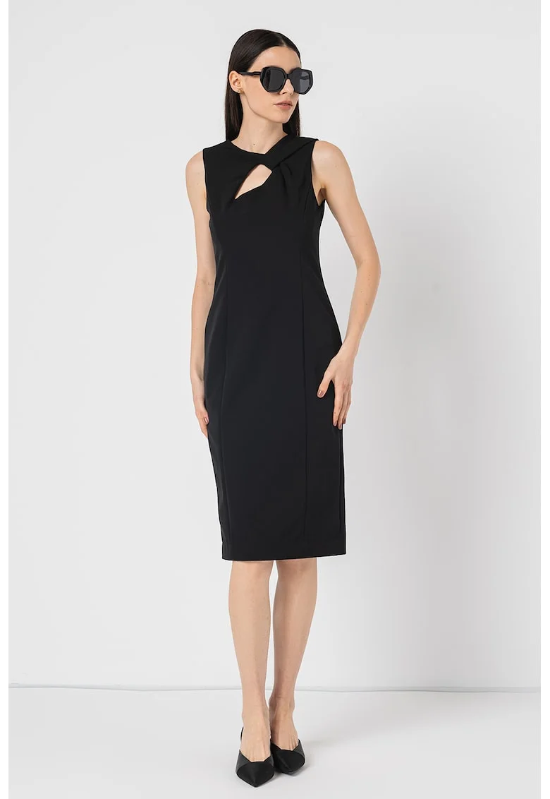 Rochie cu decupaj frontal Bolla, Negru