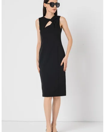 Rochie cu decupaj frontal Bolla, Negru