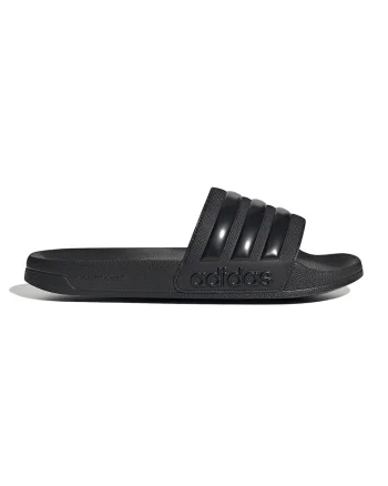 Papuci cu logo Adilette, Negru stins