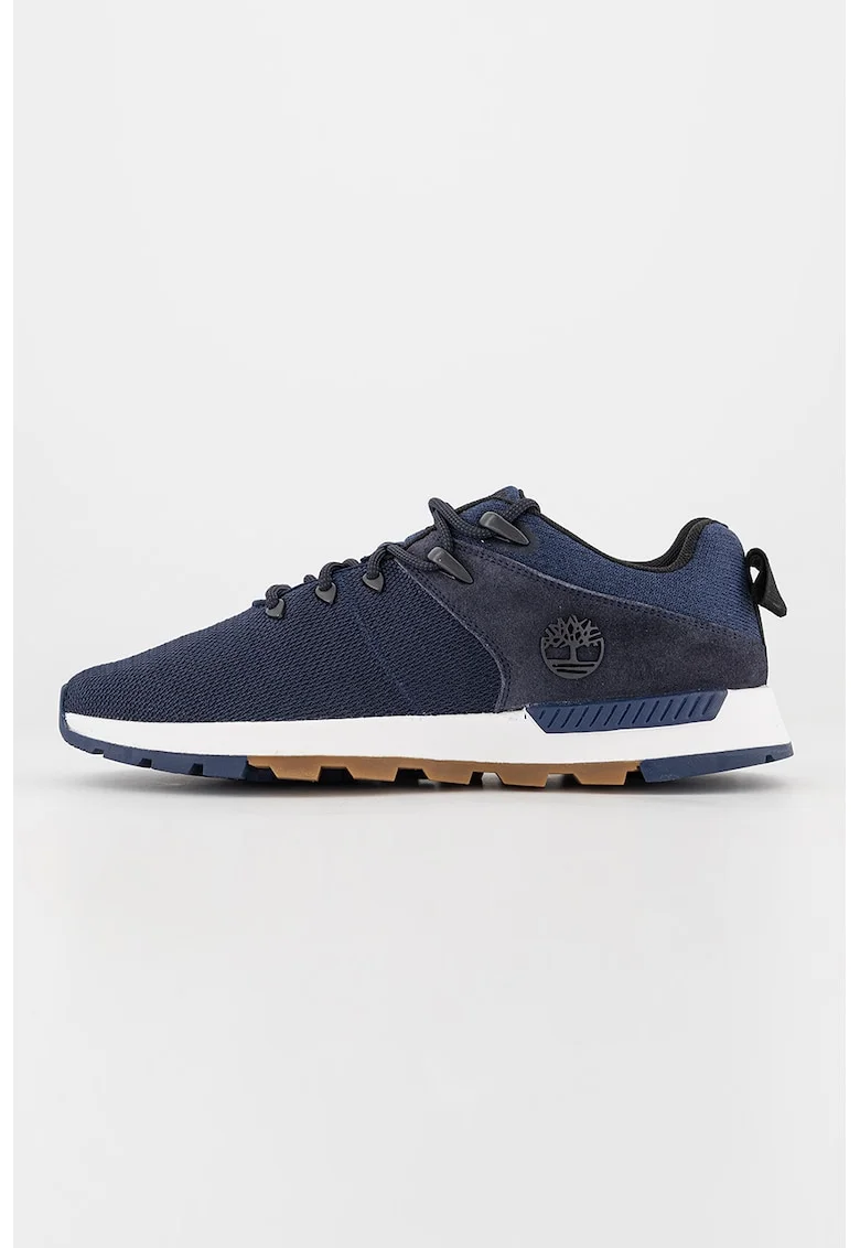 Pantofi sport de plasa cu logo Sprint Trekker, Bleumarin