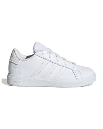 Pantofi sport din piele ecologica Grand Court 2.0, Alb