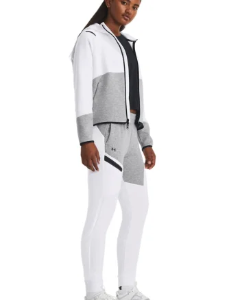 Pantaloni relaxed-fit pentru antrenament Unstoppable, Alb/Gri