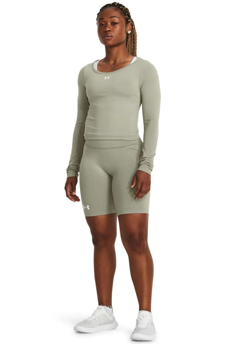 Bluza cu decolteu rotund, pentru antrenament, Verde pal