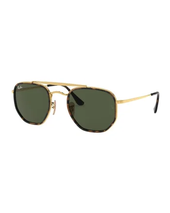 Ochelari de soare hexagonali unisex The Marshall II, Auriu/Maro