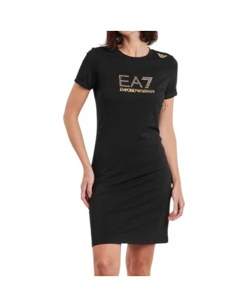 Rochie  EA7 Train Evolution Stretch 42612, Auriu/Negru