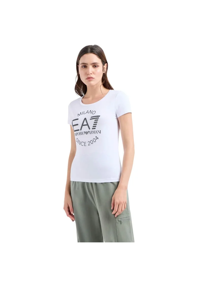 Tricou  EA7 Crossover Stretch 38884, Alb