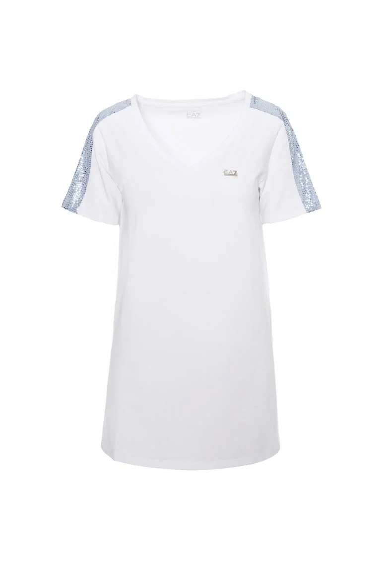 Tricou  W Maxi Tee, 3RTT43-TJDZZ-1100, Femei, Alb, Alb