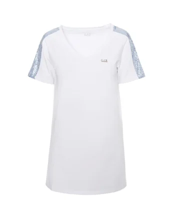 Tricou  W Maxi Tee, 3RTT43-TJDZZ-1100, Femei, Alb, Alb