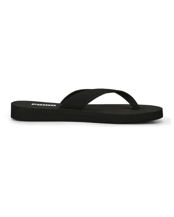 Papuci flip-flop cu logo Sandy, Negru