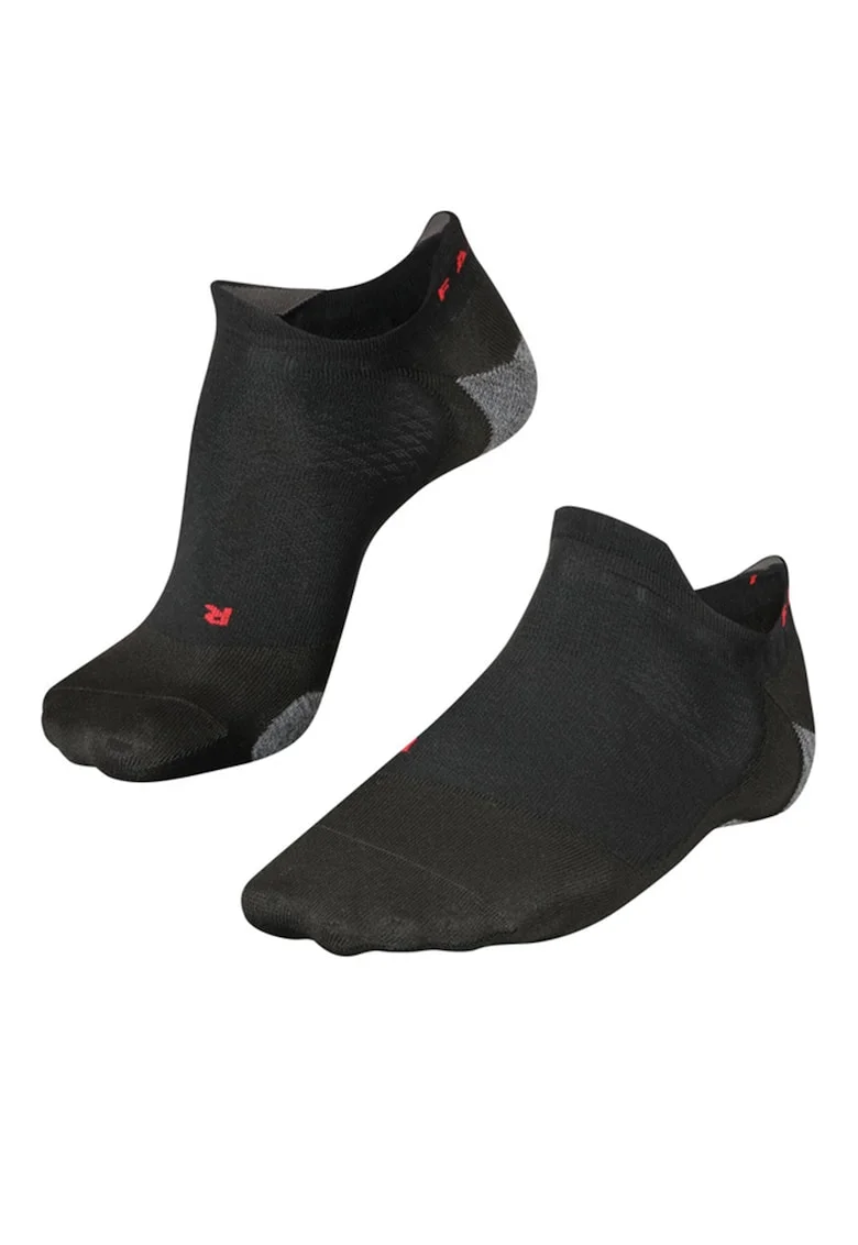 Sosete usoare foarte scurte pentru alergare, cu amortizare redusa RU5 Race Invisible, Negru