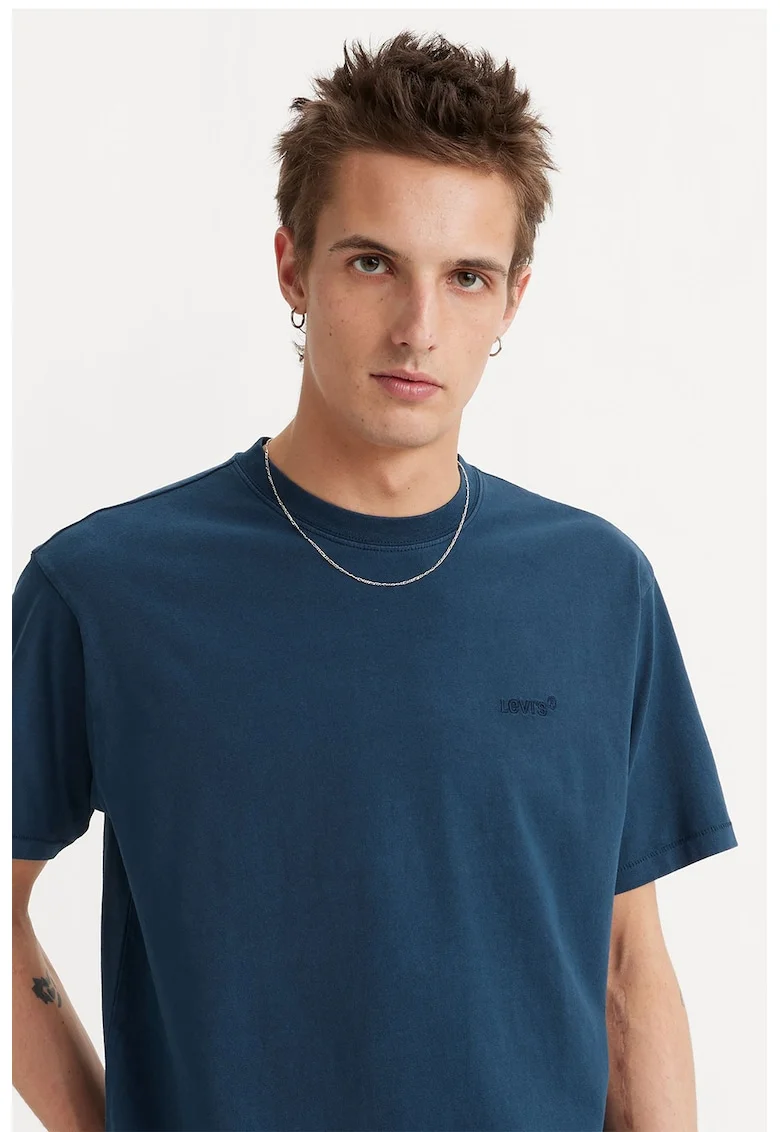 Tricou lejer din bumbac Red Tab™, Bleumarin