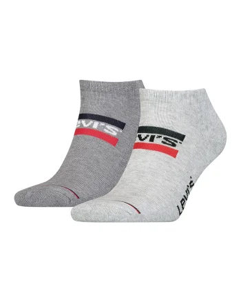 Set de sosete pana la glezna unisex - 2 perechi, Gri melange