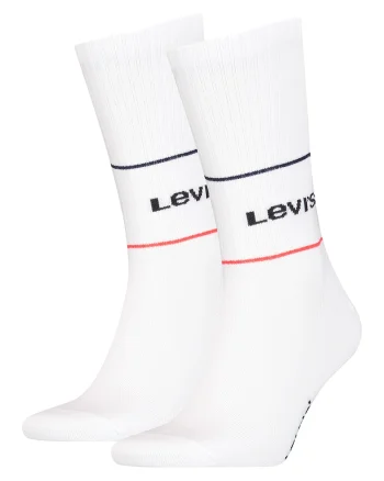 Set de sosete lungi unisex - 2 perechi, Alb optic