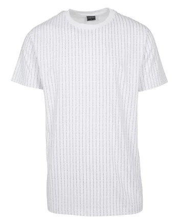 Tricou din bumbac cu imprimeu text, Alb
