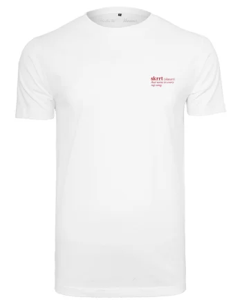 Tricou unisex de bumbac, cu text, Alb