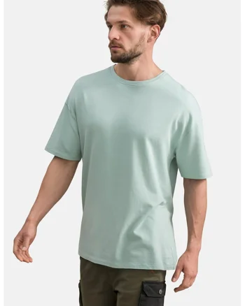 Tricou lejer unisex cu maneci cazute, Verde menta