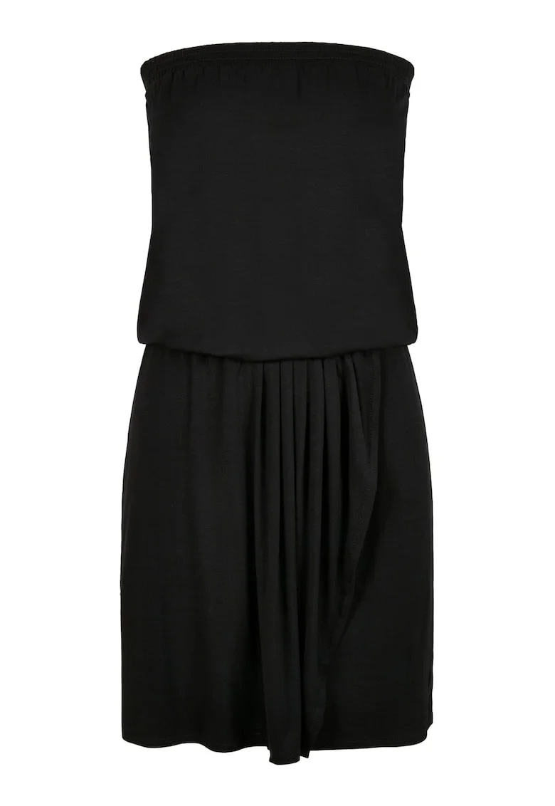 Rochie bandeau cu slit frontal, Negru