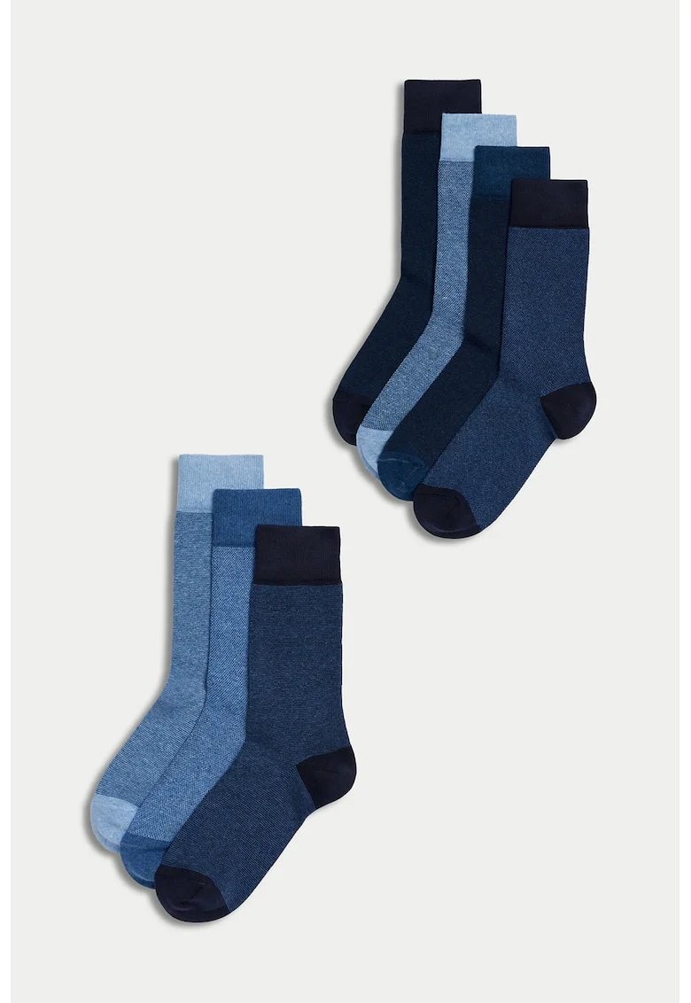 Set de sosete lungi Cool & Fresh™ - 7 perechi, Albastru/Bleumarin