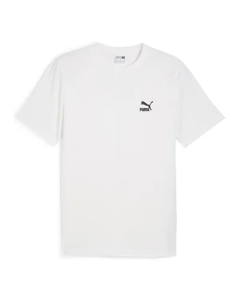 Tricou din bumbac cu decolteu la baza gatului Classics, Alb