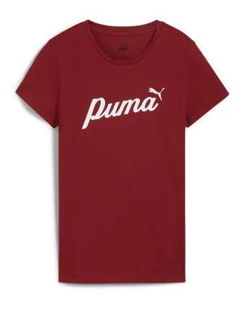 Tricou cu imprimeu logo Essential, Rosu inchis/Alb optic