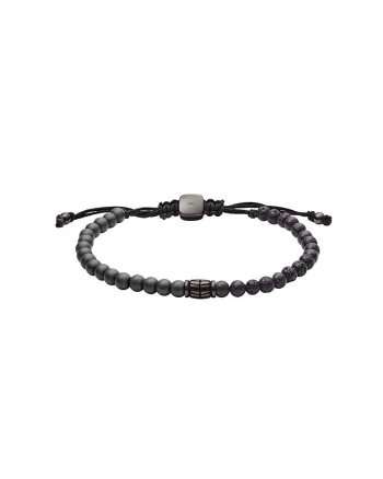Bratara cu hematit si black lava, Negru
