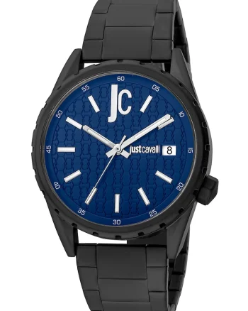 Ceas analog cu bratara metalica, Negru