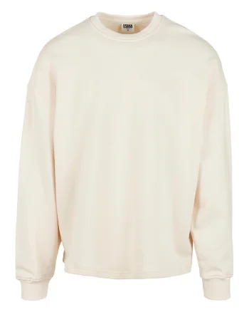 Bluza de trening din bumbac organic, Crem