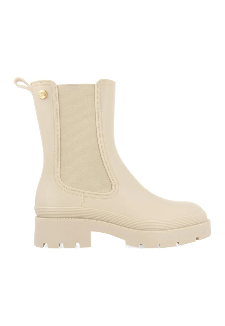 Ghete Chelsea de piele ecologica Bilston, Bej deschis