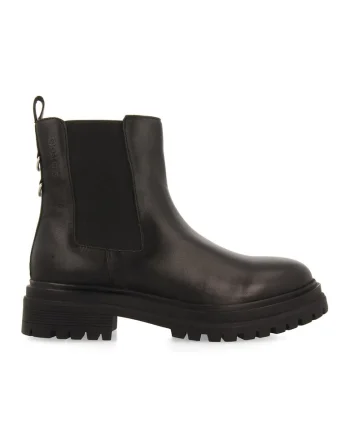 Ghete Chelsea de piele Varick, Negru