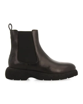 Ghete Cheslea de piele Steuben, Negru