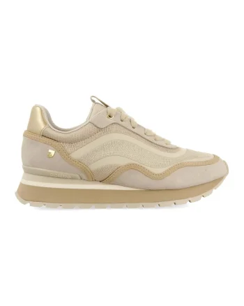 Pantofi sport wedge Bojnice, Auriu/Bej deschis