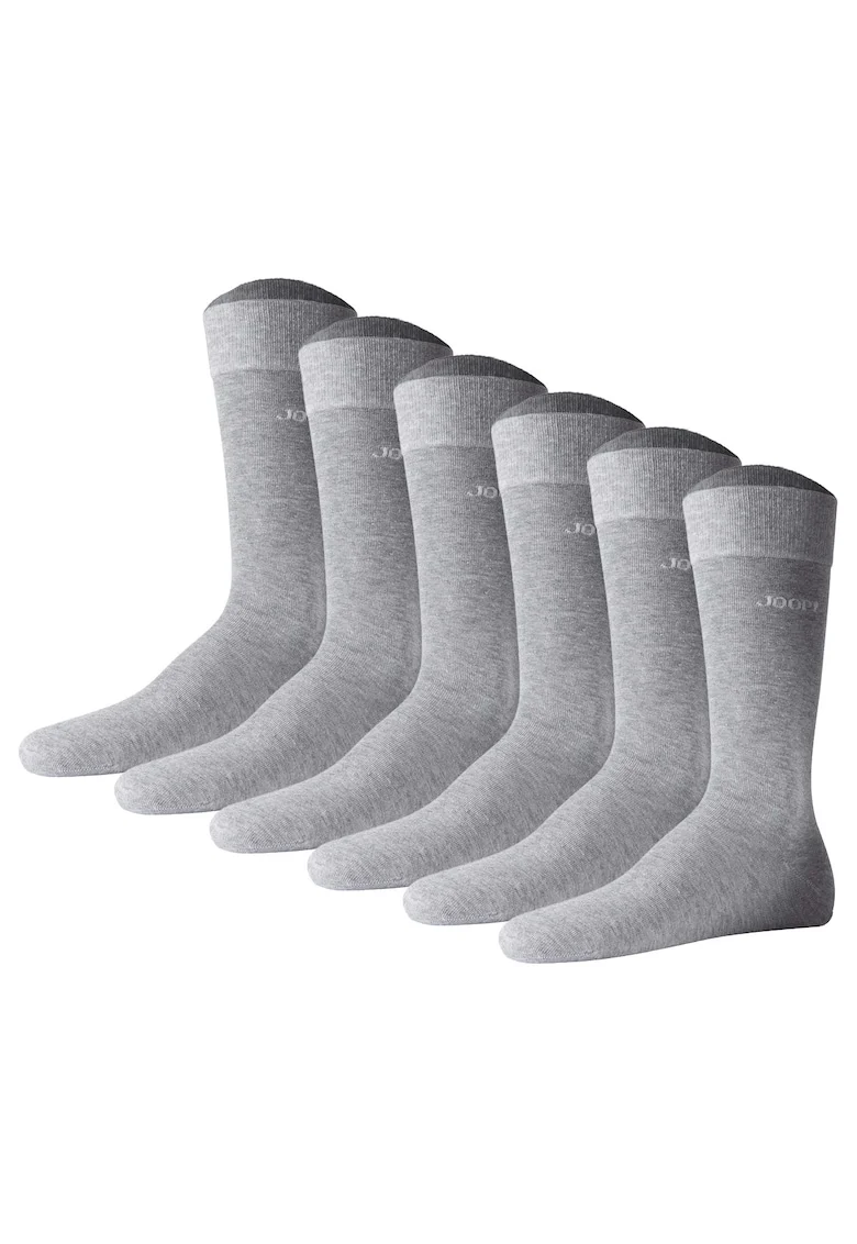 Set de sosete lungi unisex - 6 perechi, Gri deschis
