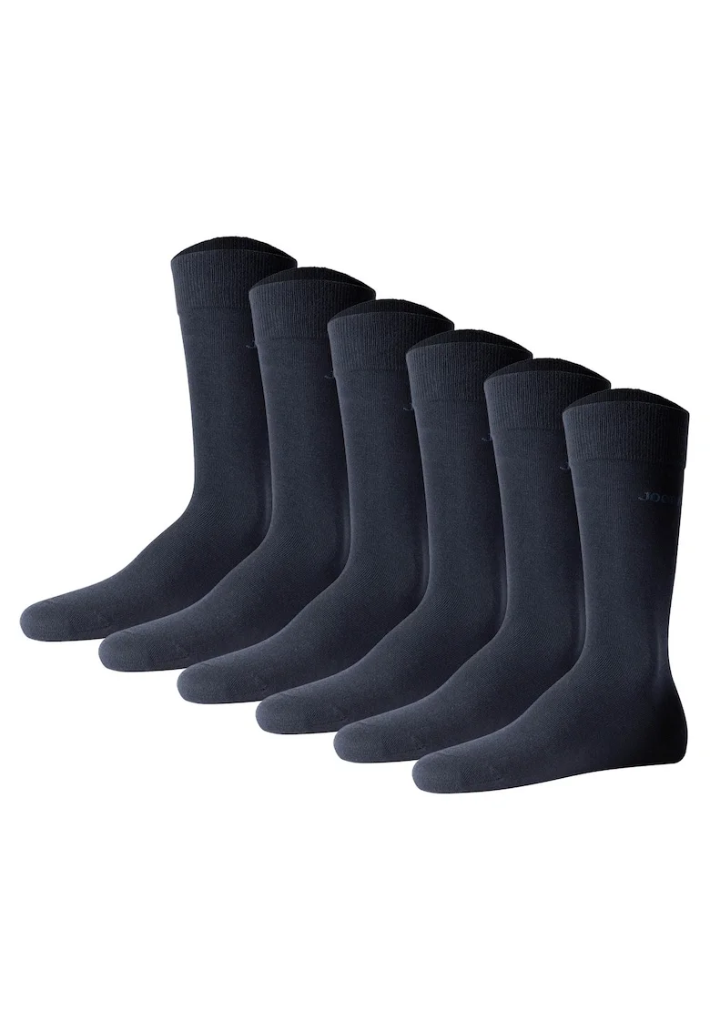Set de sosete lungi unisex - 6 perechi, Albastru inchis
