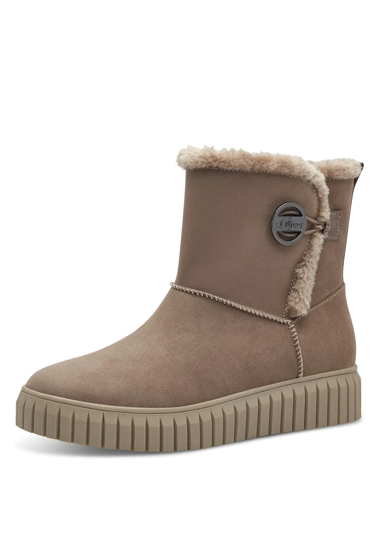 Ghete dama sintetic 5 26418 48, Maro taupe