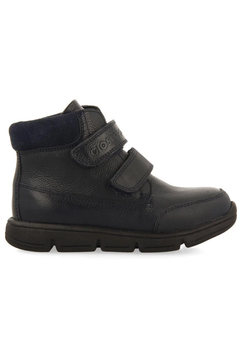 Ghete de piele ecologica cu velcro, Bleumarin