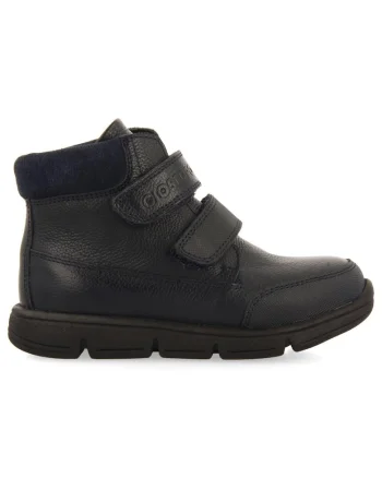 Ghete de piele ecologica cu velcro, Bleumarin