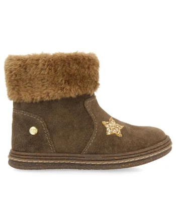 Ghete de piele intoarsa Aside, Maro taupe