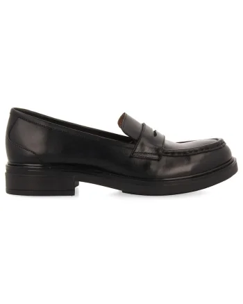 Pantofi loafer de piele, Negru