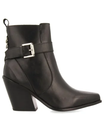 Botine western de piele Sandved, Negru
