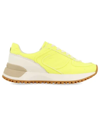 Pantofi sport din piele cu sireturi, Galben