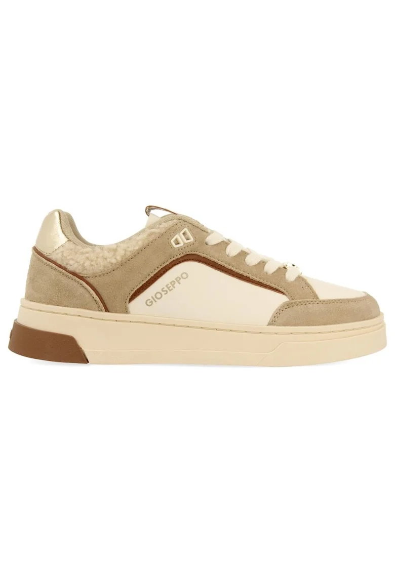 Pantofi sport cu detaliu logo, Bej