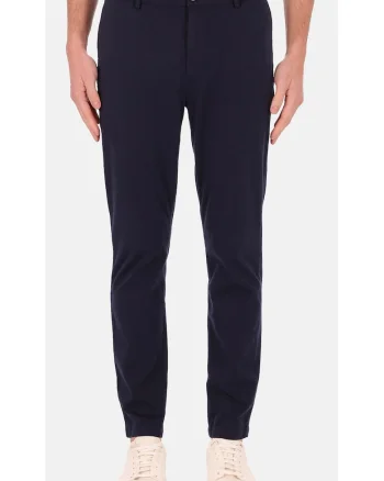 Pantaloni chino din amestec de bumbac, Albastru