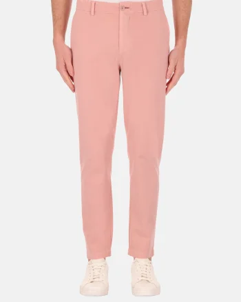 Pantaloni chino din amestec de bumbac, Roz prafuit