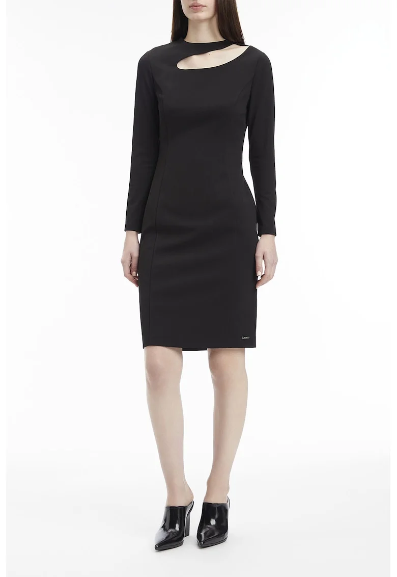 Rochie scurta cu decupaj, Negru