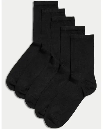 Set de sosete lungi - 5 perechi, Negru