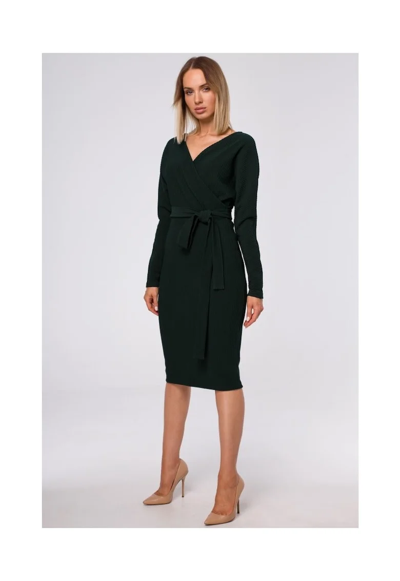 Rochie, Poliester / Elastan, Galben, Verde