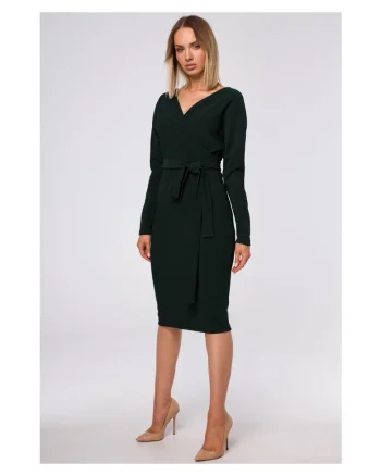 Rochie, Poliester / Elastan, Galben, Verde